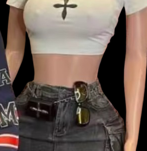 Very Mini Denim Cargo Skirt