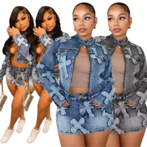 Don't Cross Me Denim Set