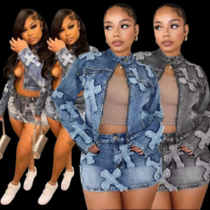 Don't Cross Me Denim Set
