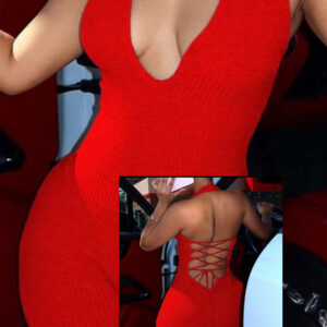 Lava Red Romper