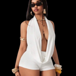 DREAMY DRAPED ROMPER